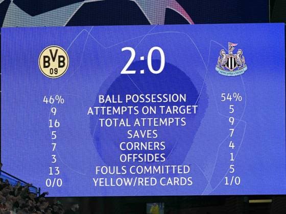 Der BVB hat das Spiel gegen Newcastle United mit 2:0 gewonnen. Borussia Dortmund vs. Newcastle United, Fussball, UEFA Champions League, 04. Spieltag, Saison 2023 2024, 07.11.2023 Borussia Dortmund vs. Newcastle United, Fussball, UEFA Champions League, 04. Spieltag, Saison 2023 2024, 0307.11.2023 Dortmund Copyright: xEibner-Pressefoto ThomasxHaeslerx EP_THR