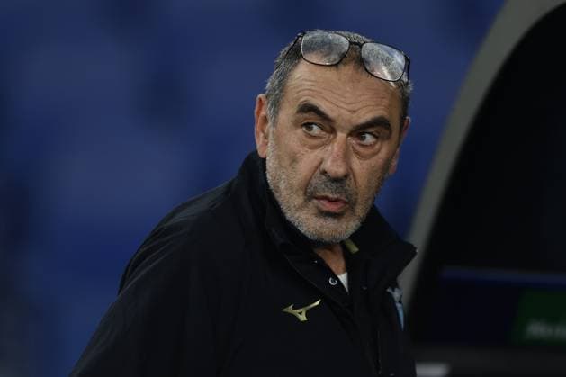 UEFA Champions League SS Lazio vs Feyenoord Rotterdam Lazio™s Italian coach Maurizio Sarri looks during the UEFA Champions League match Group Stage Group E between SS Lazio vs Feyenoord Rotterdam at Olimpico Stadium on November 07, 2023, in Rome. ABPH9201 Copyright: xAntonioxBalascox