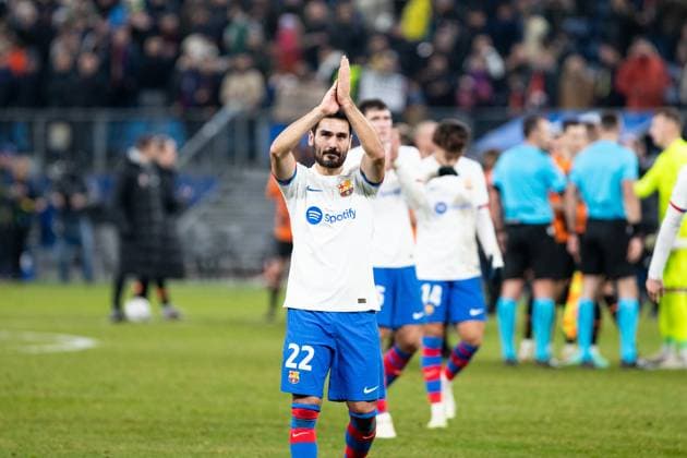 Champions League: FC Shakhtar Donetsk - FC Barcelona, Barca 07.11.2023 Ilkay Guendogan (FC Barcelona, 22) nach Spielende Champions League: FC Shakhtar Donetsk - FC Barcelona, Volksparkstadion, Hamburg, 07.11.2023 Copyright: xBEAUTIFULxSPORTS Buriakovx