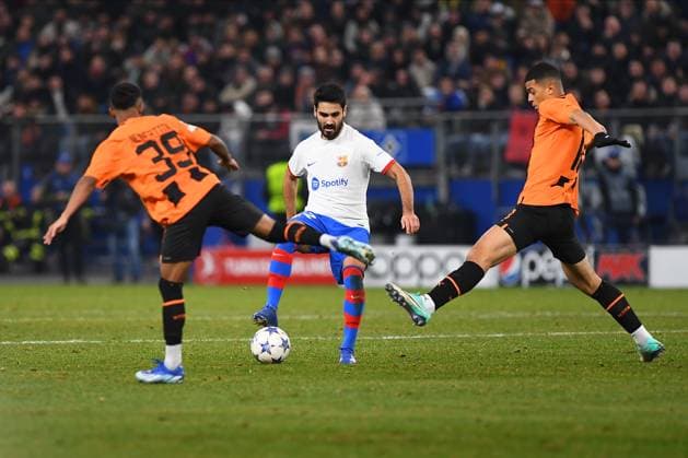 HAMBURG, GERMANY - 7 NOVEMBER, 2023: The UEFA Champions League match between FC Shakhtar Donetsk vs FC Barcelona, Barca at Volksparkstadion  Copyright: xVItaliixKliuievx