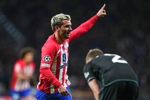 ESP: Atletico de Madrid v Celtic FC. UEFA Champions League match, Group E, date 4 Antoine Griezmann of Atletico de Madrid celebrates his goal during the UEFA Champions League match, Group E, between Atletico de Madrid and Celtic FC played at Civitas Mertropolitano Stadium on November 7, 2023 in Madrid, Spain. kpng Copyright: xBaguxBlancox xPRESSINPHOTOx PS_231107_001
