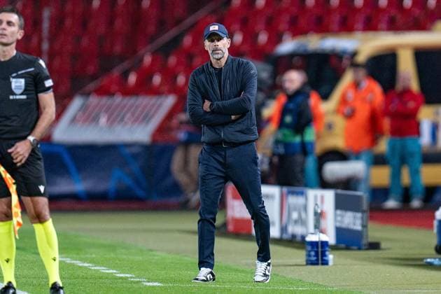 Marco Rose (RB Leipzig, Chef-Trainer) Roter Stern Belgrad vs. RB Leipzig, Fussball, UEFA Champions League, 4. Spieltag, 07.11.2023 DFL REGULATIONS PROHIBIT ANY OUSE OF PHOTOGRAPHS AS IMAGE SEQUENCES AND OR QUASI-VIDEO Roter Stern Belgrad vs. RB Leipzig, Fussball, UEFA Champions League, 4. Spieltag, 07.11.2023 Belgrad Copyright: xEibner-Pressefoto BahhoxKarax EP_RSB