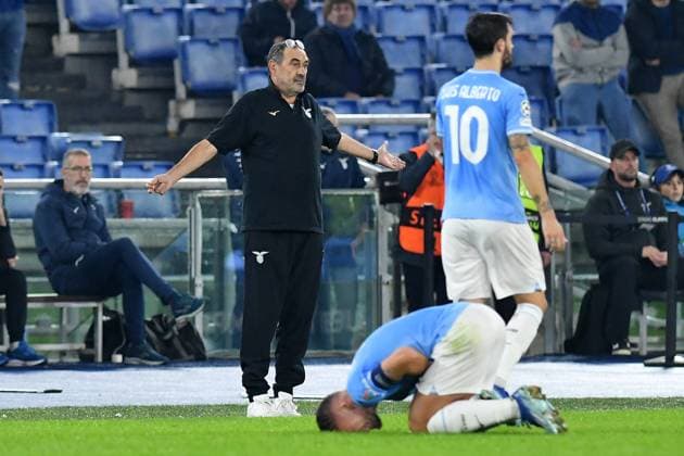 Soccer, Champions League match , Lazio v Feyenoord Lazio trainer Maurizio Sarri during the Champions League match between Lazio v Feyenoord at Olympic stadium, Italy, November 07th, 2023. Imago-Images Emmefoto Copyright: xImago-Images Emmefotox