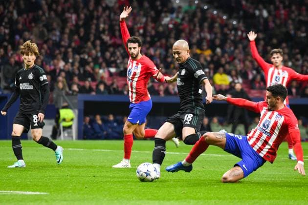 November 7, 2023: Match between Atletico de Madrid and Celtic as part of Champions League at Civitas Metropolitano on November 7, 2023 in Madrid, Spain. ( oÂ³ PxImages) - ZUMAp175 20231107_zsa_p175_074 Copyright: xSaraxAribx