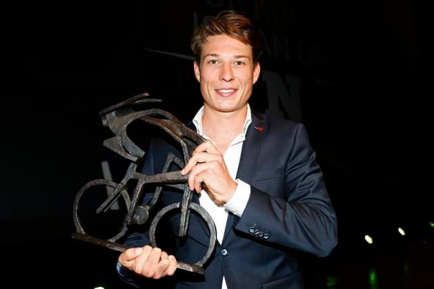 De Flandrien 2023 OOSTENDE, BELGIUM - NOVEMBER 07 : Philipsen Jasper (BEL) of Alpecin-Deceuninck pictured during the 2023 Flandrien award ceremony, organized by newspaper Het Nieuwsblad on November 7, 2023 in Oostende, Belgium, 07 11 2023 Oostende Belgium  Copyright: xJanxDexMeuleneirx