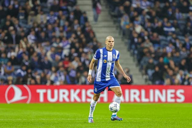 Uefa Champions League, FC Porto vs Royal Antwerp FC, round 2 of 6 Porto, Portugal, November, 7th, 2023,Uefa Champions League, FC Porto vs Royal Antwerp FC, round 2 of 6 at the Estadio do Dragao, Pepe, playing for FC Porto, photography by @guelbergoes Porto Portugal