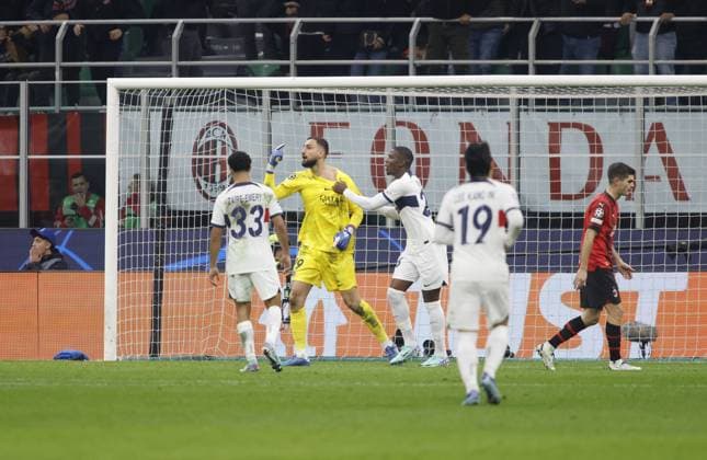 during the Uefa Champions League, Group F, football match between Ac Milan and Fc Paris Saint Germain on 07 November 2023 at Giuseppe Meazza Stadium, San Siro, Milan,Italy. Photo Nderim Kaceli  Copyright: xNderimxKaceli IPAxSportx xipa-agx xx IPA_41484369 IPA_Agency_IPA41484369