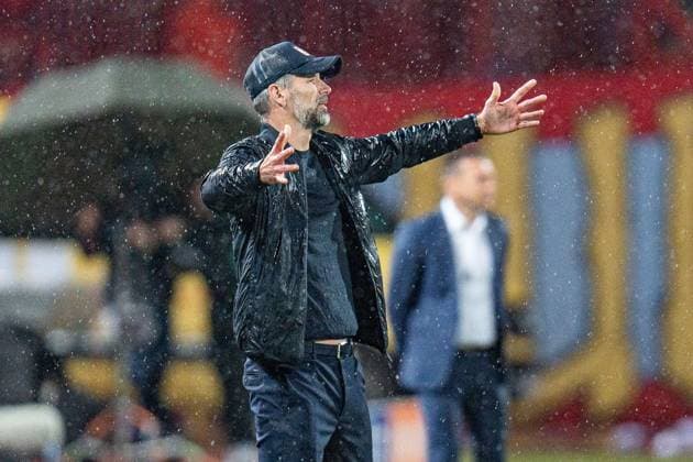 Marco Rose (RB Leipzig, Chef-Trainer) Roter Stern Belgrad vs. RB Leipzig, Fussball, UEFA Champions League, 4. Spieltag, 07.11.2023 DFL REGULATIONS PROHIBIT ANY OUSE OF PHOTOGRAPHS AS IMAGE SEQUENCES AND OR QUASI-VIDEO Roter Stern Belgrad vs. RB Leipzig, Fussball, UEFA Champions League, 4. Spieltag, 07.11.2023 Belgrad Copyright: xEibner-Pressefoto BahhoxKarax EP_RSB