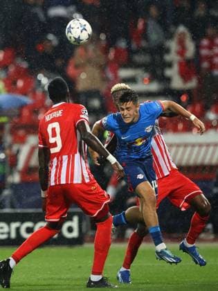 07.11.2023 Belgrade(Serbia) FK Crvena Zvezda(Red Star)-RB Leipzig Uefa Champions League group stage men s football Christoph Baumgartner(C) RB Leipzig :S.Sandic