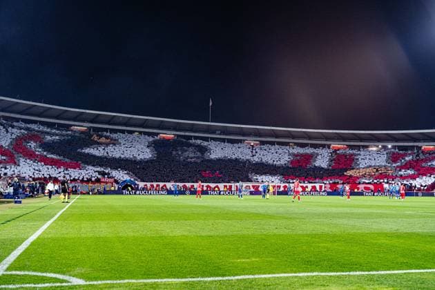 Choreo Roter Stern Fans Roter Stern Belgrad vs. RB Leipzig, Fussball, UEFA Champions League, 4. Spieltag, 07.11.2023 DFL REGULATIONS PROHIBIT ANY OUSE OF PHOTOGRAPHS AS IMAGE SEQUENCES AND OR QUASI-VIDEO Roter Stern Belgrad vs. RB Leipzig, Fussball, UEFA Champions League, 4. Spieltag, 07.11.2023 Belgrad Copyright: xEibner-Pressefoto BahhoxKarax EP_RSB