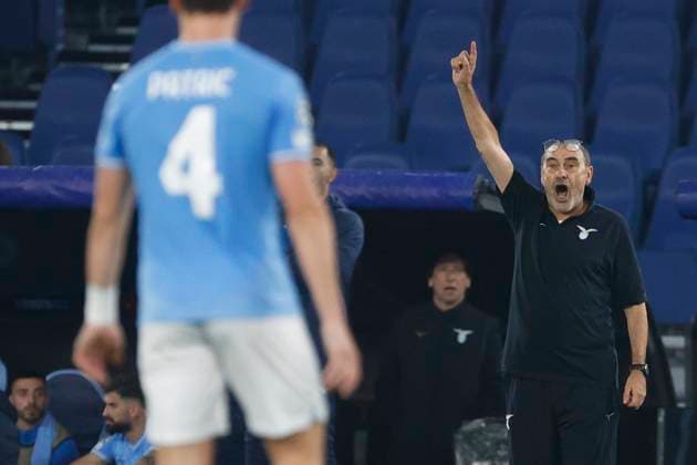 SS Lazio v Feyenoord: Group E - UEFA Champions League 2023 24 Maurizio Sarri, during the UEFA Champions League Group E match between SS Lazio and Feyenoord at Stadio Olimpico on November 7, 2023 in Rome, Italy. Rome Lazio Italy  Copyright: xCiroxDexLucax originalFilename:deluca-itasslaz231107_npW48.jpg