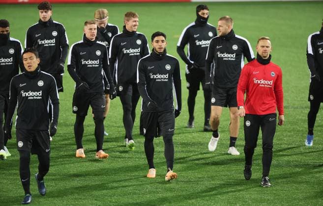09.11.2023, Fussball UEFA Europa Conference League, HJK Helsinki - Eintracht Frankfurt, emonline, emspor, v.l., Omar Marmoush (Eintracht Frankfurt) DFL DFB REGULATIONS PROHIBIT ANY USE OF PHOTOGRAPHS AS IMAGE SEQUENCES AND OR QUASI-VIDEO. xdcx Copyright: HMBxMedia