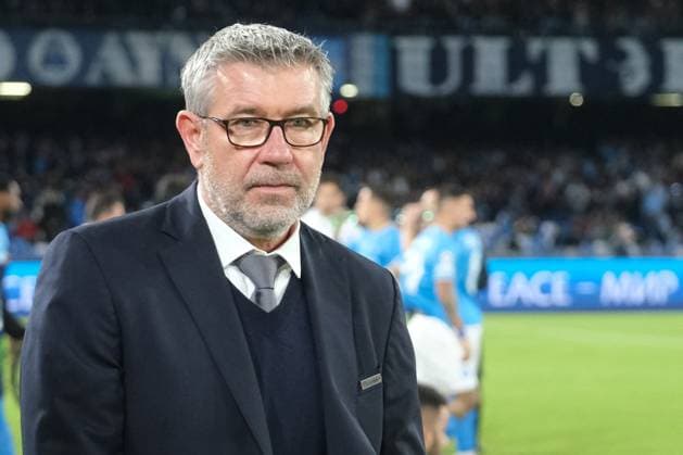 UEFA Champions League football match - SSC Napoli vs FC Union Berlin BerlinÃ¢& x80;& x99;s Swiss coach Urs Fischer looks during the Uefa champions league match between SSC Napoli vs Union Berlin at the Diego Armando Maradona Stadium in Naples, southern Italy, on November 08, 2023. Naples Italy  Copyright: xIPAxSport ABACAx