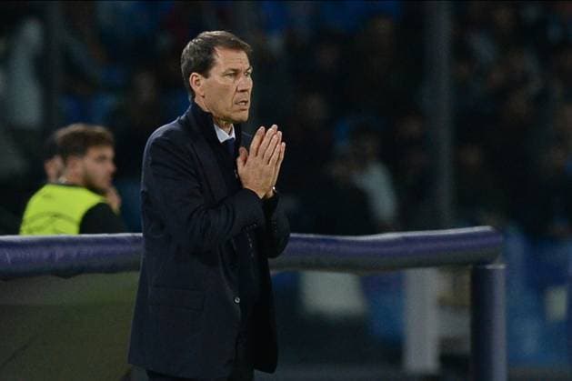 Rudi Garcia coach of SSC Napoli gesticulates during the Uefa Champions League between SSC Napoli vs FC Union Berlin at Diego Armando Maradona Stadium  Copyright: xAgostinoxGemito IPAxSportx xipa-x xx IPA_41503301 IPA_Agency_IPA41503301