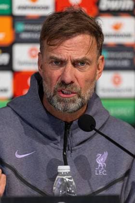 Football - UEFA Europa League - Group E - Toulouse FC v Liverpool FC - MD-1 TOULOUSE, ENGLAND - Wednesday, November 8, 2023: Liverpool s manager Jürgen Klopp during a press conference, PK, Pressekonferenz at the Stadium de Toulouse ahead of the UEFA Europa League Group E matchday 4 game between Toulouse FC and Liverpool FC. (Photo by David Rawcliffe Propaganda) TOULOUSE Stadium de Toulouse OCCITANIA FRANCE  Copyright: xDavidxRawcliffex P2023-11-08-Toulouse_Liverpool_MD-1-14