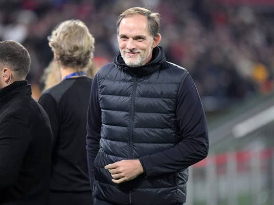 08.11.2023, xemx, Fussball UEFA Champions League, FC Bayern Muenchen - Galatasaray SK Istanbul emspor, v.l. Cheftrainer Thomas Tuchel (FC Bayern Muenchen) (DFL DFB REGULATIONS PROHIBIT ANY USE OF PHOTOGRAPHS as IMAGE SEQUENCES and or QUASI-VIDEO) Muenchen