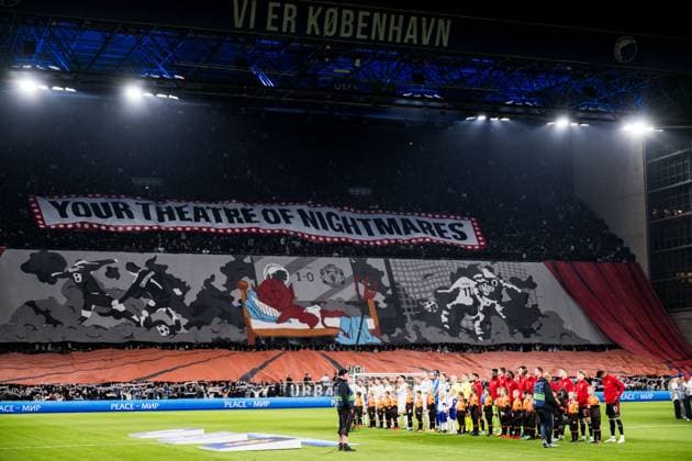 231108 Of Audience during the UEFA Champions League football match between FC Copenhagen and Manchester United, ManU on November 8, 2023 in Copenhagen. Photo: Petter Arvidson BILDBYRAN kod PA PA0685 fotboll football soccer fotball champions league fc copenhagen manchester united bbeng publik Copyright: PETTERxARVIDSON BB231108PA041