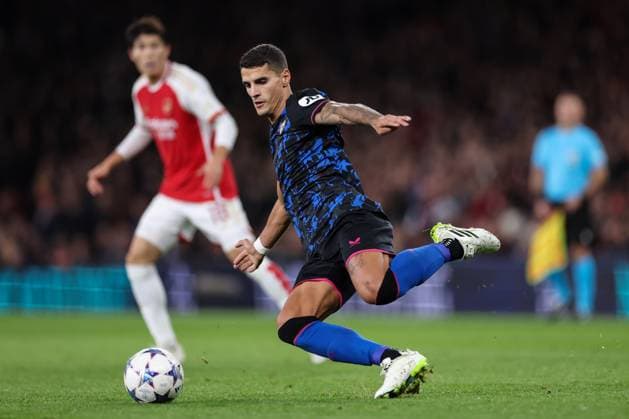 Arsenal v Sevilla 8 November 2023, London - Champion™s League Football, Group B - Arsenal v Sevilla - Erik Lamela of Sevilla - Photo: Jacques Feeney Offside. London UK Copyright: xJacquesxFeeneyx xOffsidexOffside