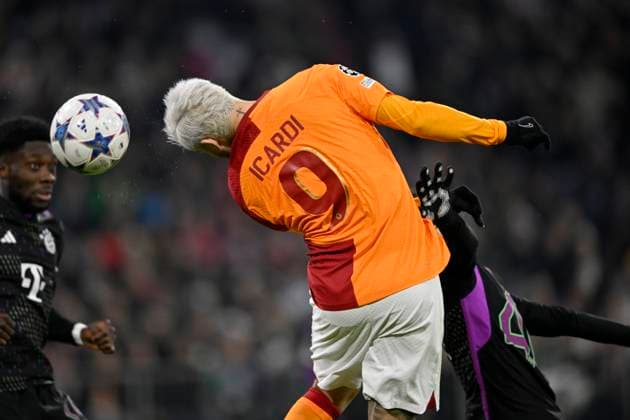 Torschuss Aktion Torchance Mauro Icardi Galatasaray Istanbul (09) FC Bayern Muenchen FCB vs Galatasaray Istanbul Gruppenphase 4. Spieltag 08.11.2023 DFL REGULATIONS PROHIBIT ANY USE OF PHOTOGRAPHS AS IMAGE SEQUENCES AND OR QUASI-VIDEO FC Bayern Muenchen FCB vs Galatasaray Istanbul