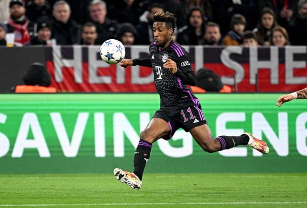 FUSSBALL CHAMPIONS LEAGUE SAISON 2023 2024 Vorrunde Gruppe A 4. Spieltag FC Bayern Muenchen - Galatasaray Istanbul 08.11.2023 Kingsley Coman (FC Bayern Muenchen)