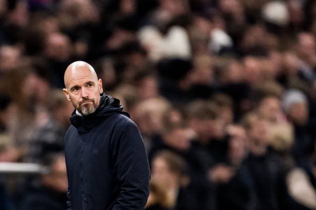 231108 Head coach Erik ten Hag of Manchester United, ManU looks dejected during the UEFA Champions League football match between FC Copenhagen and Manchester United on November 8, 2023 in Copenhagen. Photo: Petter Arvidson BILDBYRAN kod PA PA0685 fotboll football soccer fotball champions league fc copenhagen manchester united bbeng depp Copyright: PETTERxARVIDSON BB231108PA093