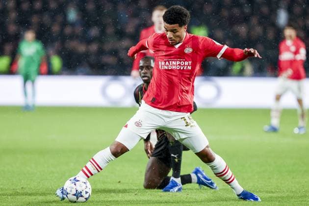 EINDHOVEN, 08-11-2023, Philips Stadium, UEFA Champions League season 2023 24, PSV player Malik Tillman during the match between PSV and RC Lens. PSV - Lens  x23093677x Copyright: