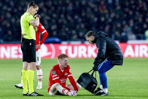 EINDHOVEN, 08-11-2023, Philips Stadium, UEFA Champions League season 2023 24, PSV player Jerdy Schouten during the match between PSV and RC Lens. PSV - Lens  x23093688x Copyright: