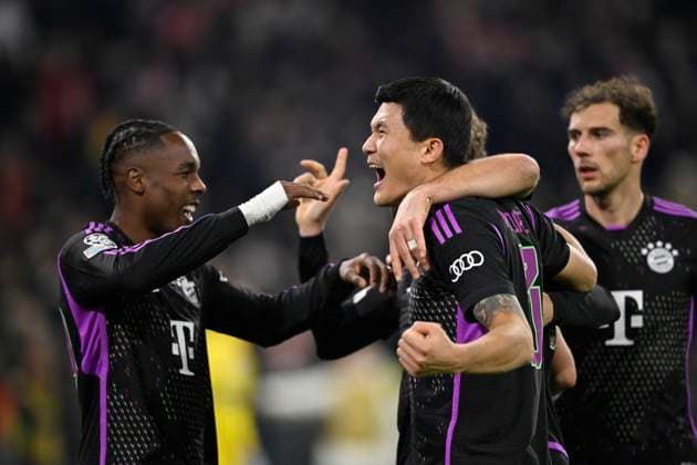 TOR zum 1:0 Harry Kane FC Bayern Muenchen FCB (09) Torjubel Mathys Tel FC Bayern Muenchen FCB (39) Min-jae Kim FC Bayern Muenchen FCB (03) Leon Goretzka FC Bayern Muenchen FCB (08) FC Bayern Muenchen FCB vs Galatasaray Istanbul Gruppenphase 4. Spieltag 08.11.2023 DFL REGULATIONS PROHIBIT ANY USE OF PHOTOGRAPHS AS IMAGE SEQUENCES AND OR QUASI-VIDEO FC Bayern Muenchen FCB vs Galatasaray Istanbul