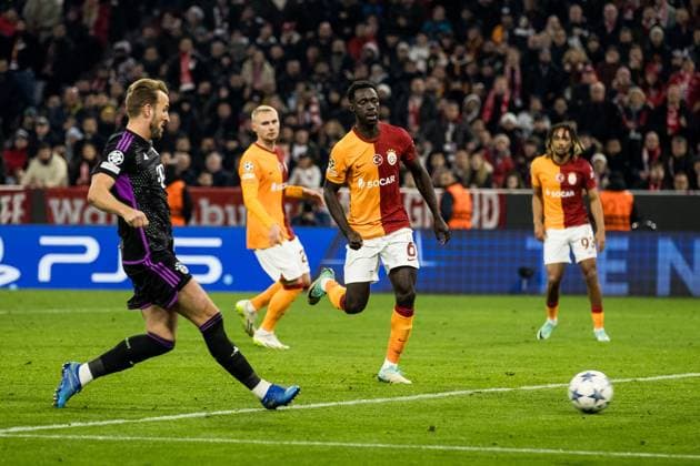UEFA Champions League: FC Bayern Muenchen - Galatasaray; 08.11.2023 Harry Kane (FC Bayern Muenchen, 9) schiesst das 2:0 UEFA Champions League: FC Bayern Muenchen - Galatasaray, Muenchen, Allianz Arena am 08.11.2023 Copyright: xBEAUTIFULxSPORTS Wunderlx
