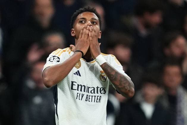ESP: Real Madrid v SC Braga. UEFA Champions League match, Group C, date 4 Rodrygo Goes of Real Madrid celebrates after scoring the 3-0 during the UEFA Champions League match, Group C, between Real Madrid and Sporting Clube de Braga played at Santiago Bernabeu Stadium on November 8, 2023 in Madrid, Spain. kpng Copyright: xBaguxBlancox xPRESSINPHOTOx PS_231108_058