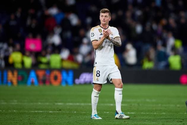 Toni Kroos of Real Madrid CF during the UEFA Champions League match between Real Madrid and Sporting Braga in Madrid, Spain, on November 8, 2023 (photo by: Panoramic) FOOTBALL : Real Madrid vs Braga - UEFA Ligue des Champions - 08 11 2023 AlvaroMedranda Panoramic 