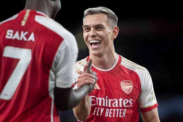 London, England, Nov 8th 2023: Leandro Trossard of Arsenal during the Champions League game between Arsenal and Seville at the Emirates Stadium in London, England. (Danilo Fernandes SPP Ag LOF) Copyright: xDaniloxFernandesx xSPPx AgxLOFx spp-en-DaFeSpaLo-danilo081123-22