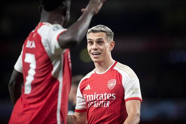 London, England, Nov 8th 2023: Leandro Trossard of Arsenal during the Champions League game between Arsenal and Seville at the Emirates Stadium in London, England. (Danilo Fernandes SPP Ag LOF) Copyright: xDaniloxFernandesx xSPPx AgxLOFx spp-en-DaFeSpaLo-danilo081123-26