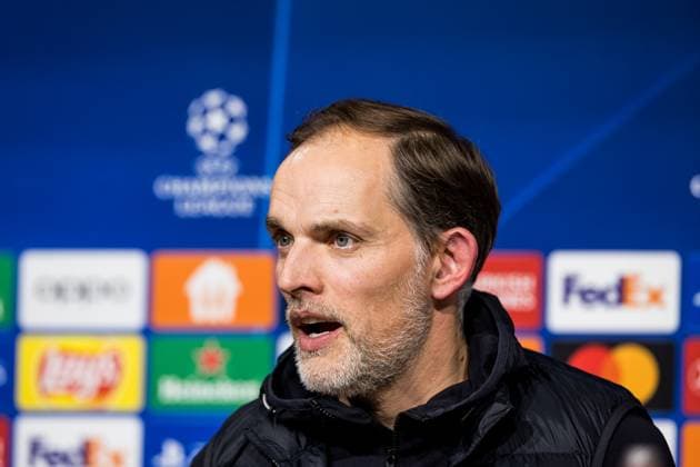 UEFA Champions League: FC Bayern Muenchen - Galatasaray; 08.11.2023 Thomas Tuchel (Trainer FC Bayern Muenchen) in der Pressekonferenz UEFA Champions League: FC Bayern Muenchen - Galatasaray, Muenchen, Allianz Arena am 08.11.2023 Copyright: xBEAUTIFULxSPORTS Wunderlx