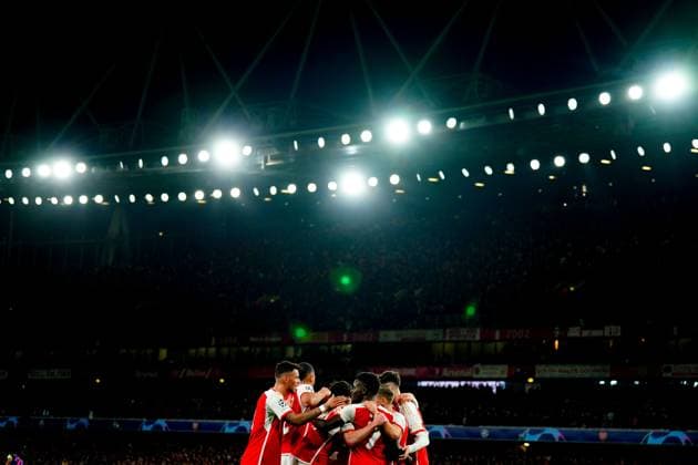 EDITORIAL USE ONLY No use with unauthorised audio, video, data, fixture lists, club league logos or live services. Online in-match use limited to 120 images, no video emulation. No use in betting, games or single club league player publications. Arsenal v Sevilla, UEFA Champions League, Group B, Football, Emirates Stadium, London, UK - 08 Nov 2023 EDITORIAL USE ONLY No use with unauthorised audio, video, data, fixture lists, club league logos or live services. Online in-match use limited to 120 images, no video emulation. No use in betting, games or single club league player publications.  Copyright: xJavierxGarcia Shutterstockx 14187812by