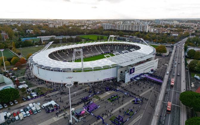 Football - UEFA Europa League - Group E - Toulouse FC v Liverpool FC TOULOUSE, ENGLAND - Thursday, November 9, 2023: A general view before the UEFA Europa League Group E match-day 4 game between Toulouse FC and Liverpool FC at the Stadium de Toulouse. (Propaganda) TOULOUSE Stadium de Toulouse OCCITANIA FRANCE  Copyright: xDavidxRawcliffex P2023-11-09-Toulouse_Liverpool-7