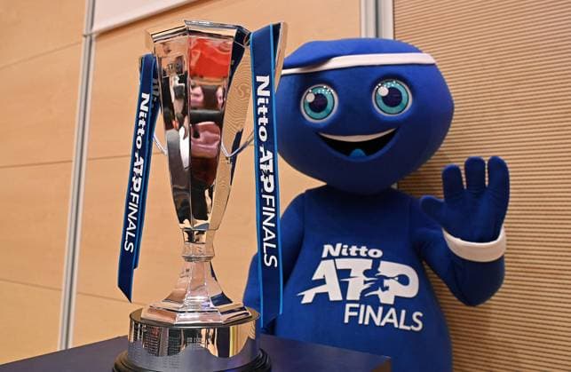 November 9, 2023, Turin: press conference, PK, Pressekonferenz and draw ceremony of the 54th edition of the Nitto ATP, Tennis Herren Finals Turin 2023 at the skyscraper Intesa San Paolo, Italy, 9 november 2023 ANSA ALESSANDRO DI MARCO Nitto Atp Finals Torino 2023  - ZUMAa110 20231109_zaf_a110_018 Copyright: xAlessandroxDixMarcox