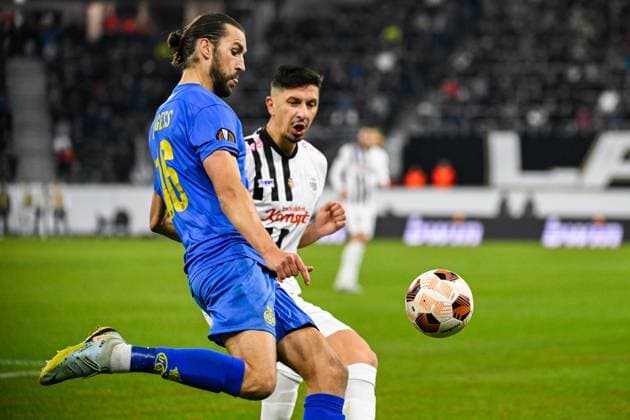 Union s Christian Burgess pictured in action during a soccer game between Austrian Linzer Athletik Klub (LASK) and Belgian Royale Union Saint Gilloise in Linz, Austria, on Thursday 09 November 2023, on day 4 in the group phase of the UEFA Europa League competition, in group E. LAURIExDIEFFEMBACQ  x79653656x