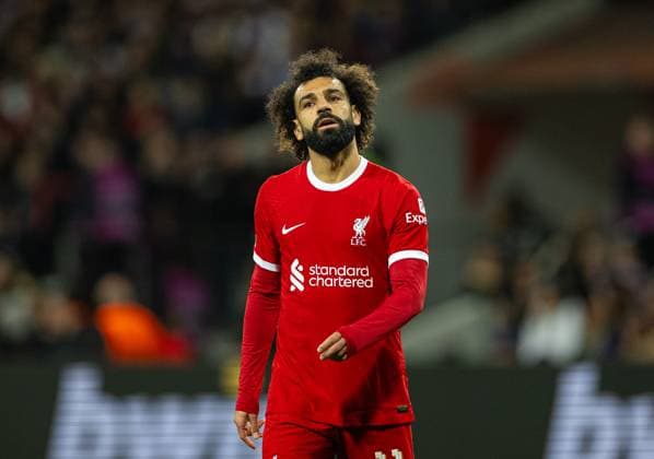 Football - UEFA Europa League - Group E - Toulouse FC v Liverpool FC TOULOUSE, FRANCE - Thursday, November 9, 2023: Liverpool s Mohamed Salah looks dejected during the UEFA Europa League Group E match-day 4 game between Toulouse FC and Liverpool FC at the Stadium de Toulouse. (Photo by David Rawcliffe Propaganda) TOULOUSE Stadium de Toulouse OCCITANIA FRANCE  Copyright: xDavidxRawcliffex P2023-11-09-Toulouse_Liverpool-95