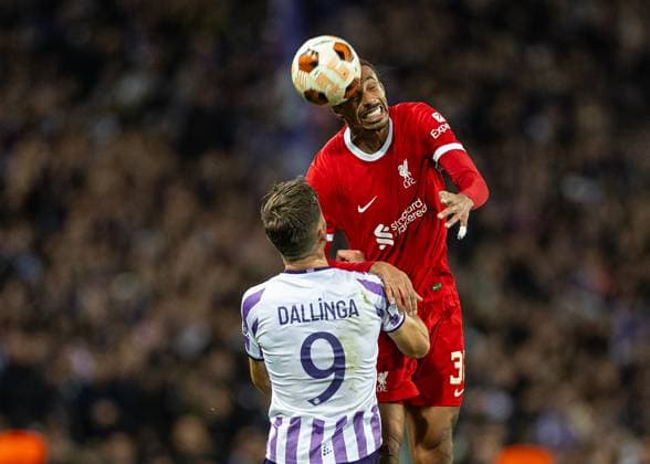 Football - UEFA Europa League - Group E - Toulouse FC v Liverpool FC TOULOUSE, FRANCE - Thursday, November 9, 2023: Liverpool s JoÃ«l Matip during the UEFA Europa League Group E match-day 4 game between Toulouse FC and Liverpool FC at the Stadium de Toulouse. (Photo by David Rawcliffe Propaganda) TOULOUSE Stadium de Toulouse OCCITANIA FRANCE  Copyright: xDavidxRawcliffex P2023-11-09-Toulouse_Liverpool-99