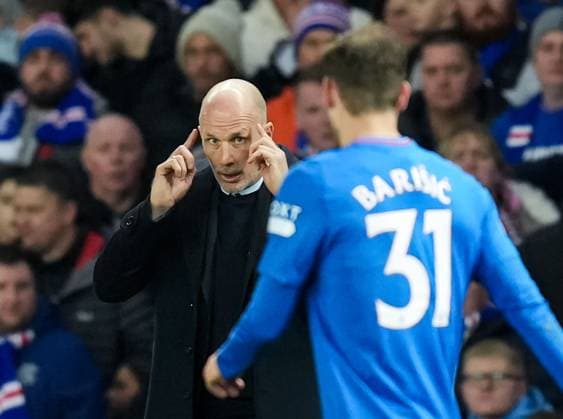 EDITORIAL USE ONLY No use with unauthorised audio, video, data, fixture lists, club league logos or live services. Online in-match use limited to 120 images, no video emulation. No use in betting, games or single club league player publications. Rangers v Sparta Prague, UEFA Europa League, Group C, Football, Ibrox Stadium, Glasgow, UK - 09 Nov 2023 EDITORIAL USE ONLY No use with unauthorised audio, video, data, fixture lists, club league logos or live services. Online in-match use limited to 120 images, no video emulation. No use in betting, games or single club league player publications. Copyright: xStuartxWallace Shutterstockx 14188590s