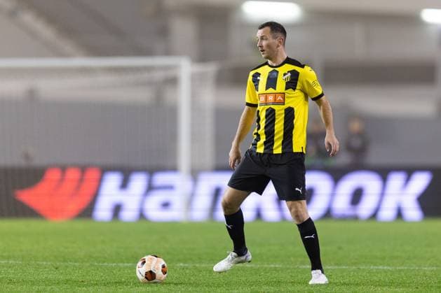 231109 Even Hovland of BK Häcken during the UEFA Europa League football match between BK Häcken and Molde on November 9, 2023 in Göteborg. Photo: Michael Erichsen BILDBYRAN COP 89 MI0570 bbeng bk häcken football fotball fotboll molde soccer uefa europa league Copyright: MICHAELxERICHSEN BB231109MI080
