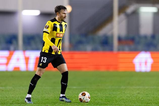 231109 Simon Sandberg of BK Häcken during the UEFA Europa League football match between BK Häcken and Molde on November 9, 2023 in Göteborg. Photo: Michael Erichsen BILDBYRAN COP 89 MI0570 bbeng bk häcken football fotball fotboll molde soccer uefa europa league Copyright: MICHAELxERICHSEN BB231109MI085