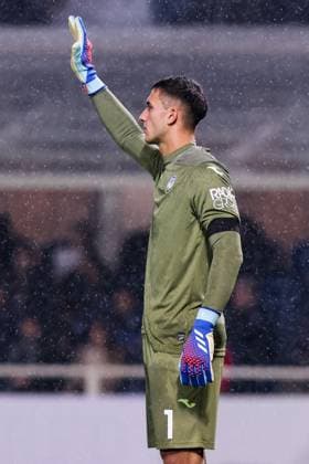 BERGAMO, ITALY - NOVEMBER 9: Juan Musso (Atalanta BC) during the Europa League football match between Atalanta and SK Sturm Graz at Gewiss Stadium on November 9, 2023 in Bergamo, Italy. (Photo by Stefano Nicoli Speed Media Icon Sportswire) SOCCER: SEP 21 Europa League - Atalanta v SK Sturm Graz EDITORIAL USE ONLY Icon2311090022