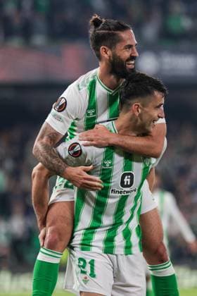 November 10, 2023, Seville, Spain: SEVILLE, SPAIN - NOVEMBER 09: Marc Roca of Real Betis celebrate a goal during the UEFA Europe League Group C match between Real Betis and Aris Limassol at Benito Villamarin on November 09, 2023 in Seville, Spain. Seville Spain - ZUMAd159 0313718664st Copyright: xJosexLuisxContrerasx