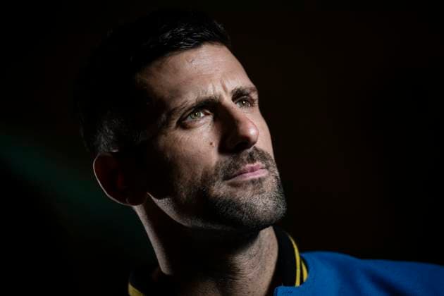 Sport Bilder des Tages Nitto ATP, Tennis Herren Finals 2023 - Blue Carpet Novak Djokovic of Serbia looks on during the Blue Carpet of the Nitto ATP Finals 2023. Turin Italy Copyright: xNicolòxCampox