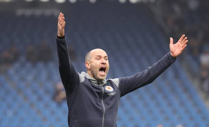 Cheftrainer Daniel Scherning (Eintracht Braunschweig) Fussball, Herren, Saison 2023 2024, 2.BL, Eintracht Stadion, Eintracht Braunschweig gegen VfL Osnabrueck DFL REGULATIONS PROHIBIT ANY USE OF PHOTOGRAPHS AS IMAGE SEQUENCES AND OR QUASI-VIDEO.