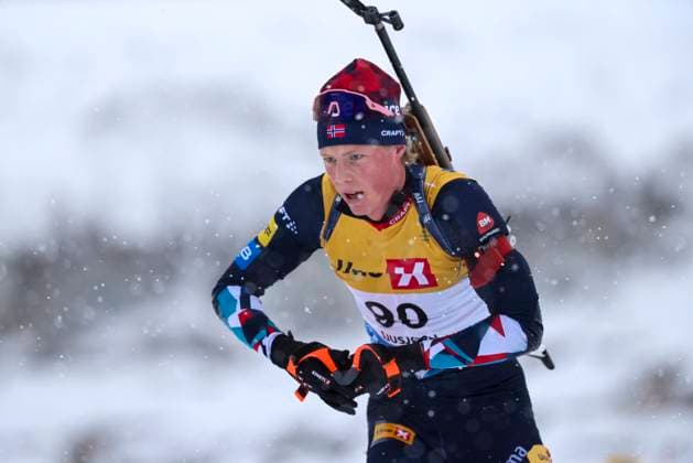 Sesongstart Skiskyting Sjusjoen Sjusjoen 20231111. Einar Hedegart i aksjon pa sprint - herrer under sesongapningen i skiskyting pa Sjusjoen. Foto: Geir Olsen NTB Sjusjoen Norge EDITORIAL USE ONLY. RESTRICTED USE FOR BETTING COMPANIES Ref:_SPOhtoV5u5jiuQ.jpg  Copyright: xGeirxOlsenx xNTBx