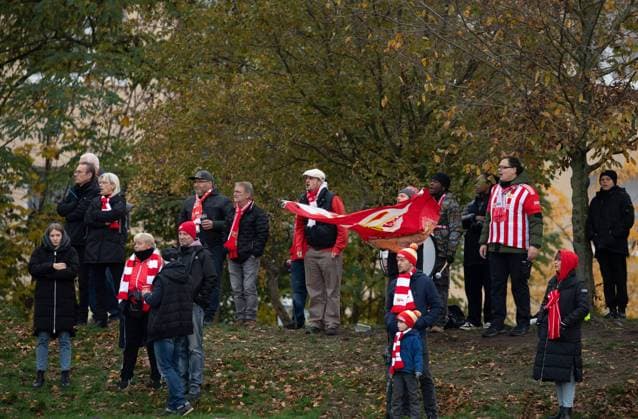 Fussball, Frauen, Saison 2023 2024, Regionalliga Nordost (10. Spieltag), 1. FC Union Berlin - Türkiyemspor Berlin, Fans von Union, 12.11. 2023, Copyright: xSebastianxRäppold MatthiasxKochx
