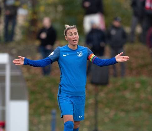 Fussball, Frauen, Saison 2023 2024, Regionalliga Nordost (10. Spieltag), 1. FC Union Berlin - Türkiyemspor Berlin, Erika Szuh (1. Frauen, Türkiyemspor Berlin), 12.11. 2023, Copyright: xSebastianxRäppold MatthiasxKochx